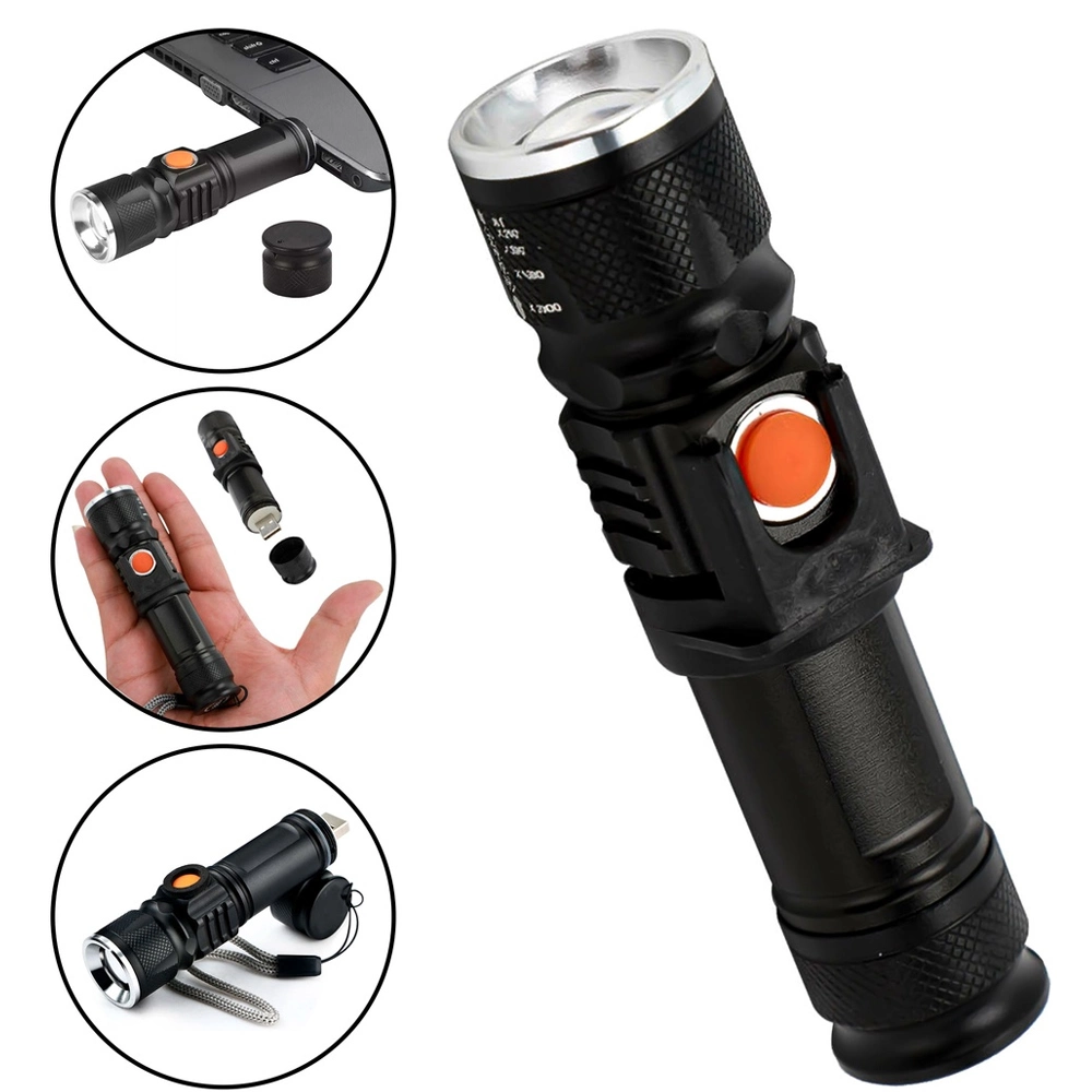 P50 Led Şarjli Mıknatıslı Usb El Feneri Wt-622 3 P50 Led Şarjli Mıknatıslı Usb El Feneri Wt-622 - Görsel 3