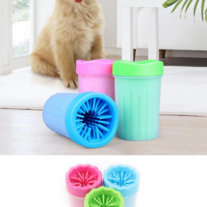 Pati Ayak Yıkama Kovası Silikon Jel Fırçalı Kedi Köpek  (küçük)