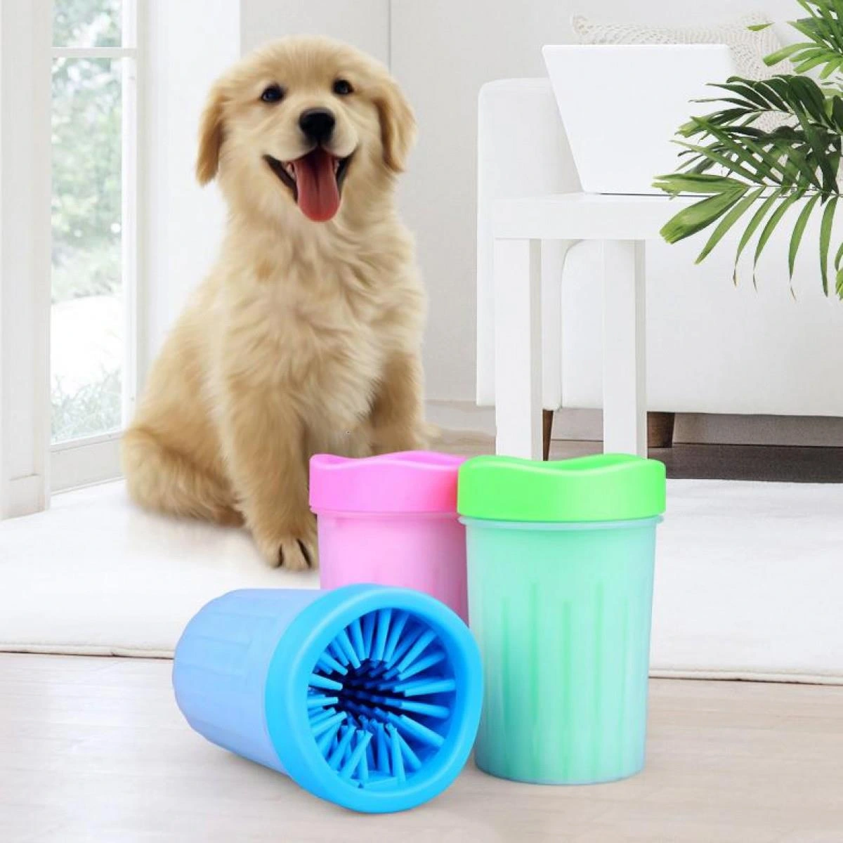 Pati Ayak Yıkama Kovası Silikon Jel Fırçalı Kedi Köpek (küçük) 3 Pati Ayak Yıkama Kovası Silikon Jel Fırçalı Kedi Köpek (küçük) - Görsel 3