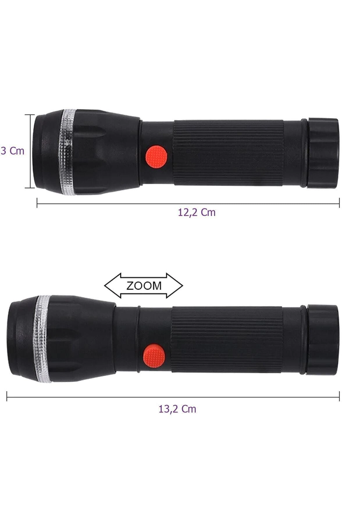 Peakstar Ps-7083 Plastik Zoomlu Pilli El Feneri 3 Peakstar Ps-7083 Plastik Zoomlu Pilli El Feneri - Görsel 3