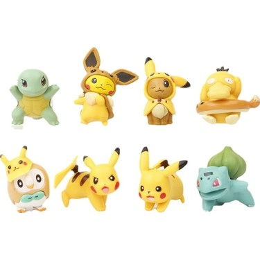 Pika Pika 8 Adet Mini Figür 1 Pika Pika 8 Adet Mini Figür