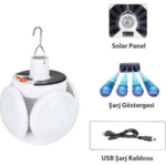 Polizei P-038 Solar Güneş Enerji Ve Usb Sarjli 5 Kanatlı