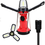 Polizei P-8801 Şarjlı Katlanabilir 3xcob Led+ 3w Led Çok Fonksiyonlu Kamp Feneri
