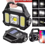 Polizei P-880a Solar Powerbanklı Şarjlı Taşınabilir Güçlü Fener