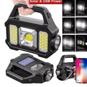 Polizei P-880a Solar Powerbanklı Şarjlı Taşınabilir Güçlü Fener