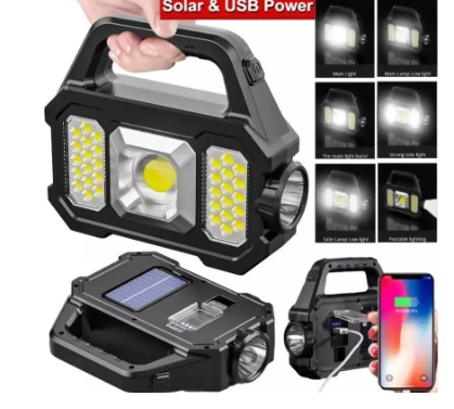 Polizei P-880a Solar Powerbanklı Şarjlı Taşınabilir Güçlü Fener 1 Polizei P-880a Solar Powerbanklı Şarjlı Taşınabilir Güçlü Fener