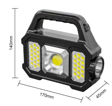 Polizei P-880a Solar Powerbanklı Şarjlı Taşınabilir Güçlü Fener 2 Polizei P-880a Solar Powerbanklı Şarjlı Taşınabilir Güçlü Fener - Görsel 2