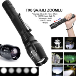 Profesyonel Tx6 Şarjlı Zoomlu El Feneri Wt-241