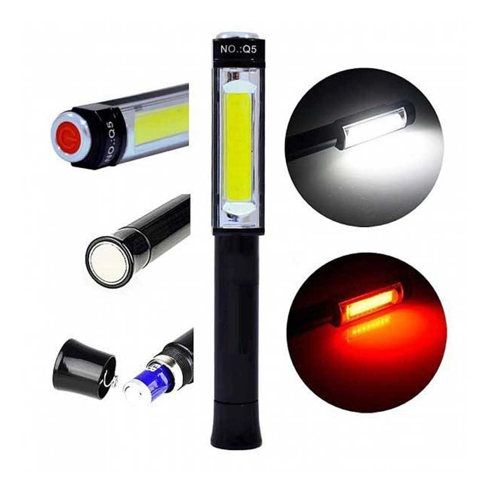 Ps-Q5 Pilli Mıknatıslı Cob Led Çalışma Tamir Kırmızı Işık El Feneri 1 Ps-Q5 Pilli Mıknatıslı Cob Led Çalışma Tamir Kırmızı Işık El Feneri