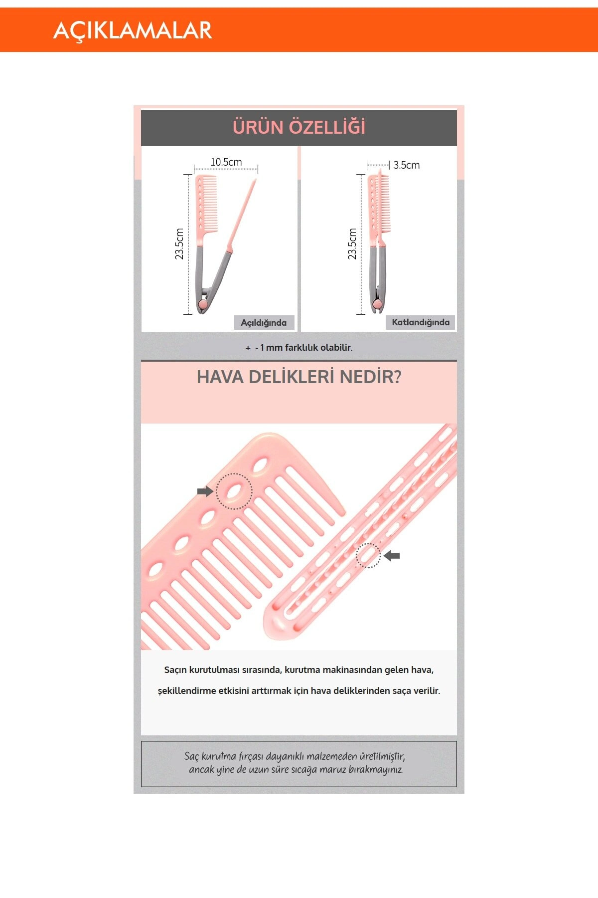 Saçlara Kolay Şekil Veren Saç Kurutma Fırçası Apıeu Easy Hair Dry Brush 5 Saçlara Kolay Şekil Veren Saç Kurutma Fırçası Apıeu Easy Hair Dry Brush - Görsel 5