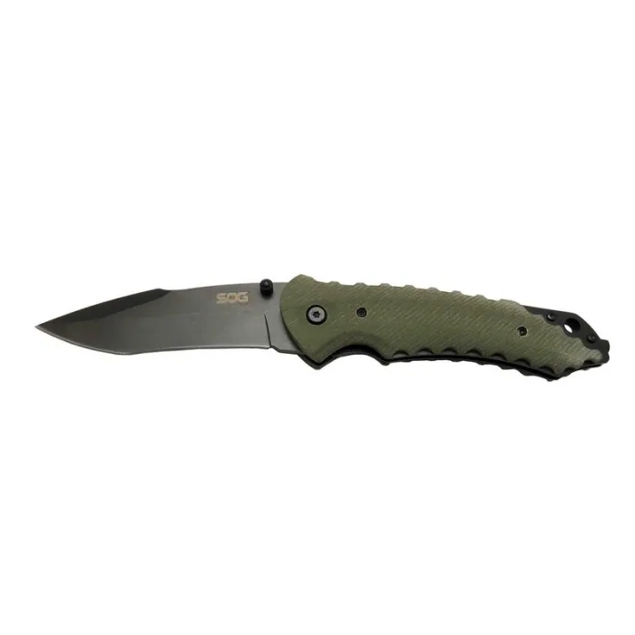 Sog Kiku Çakı Haki 22 Cm Deri Kılıf , Kemerlikli 1 Sog Kiku Çakı Haki 22 Cm Deri Kılıf , Kemerlikli