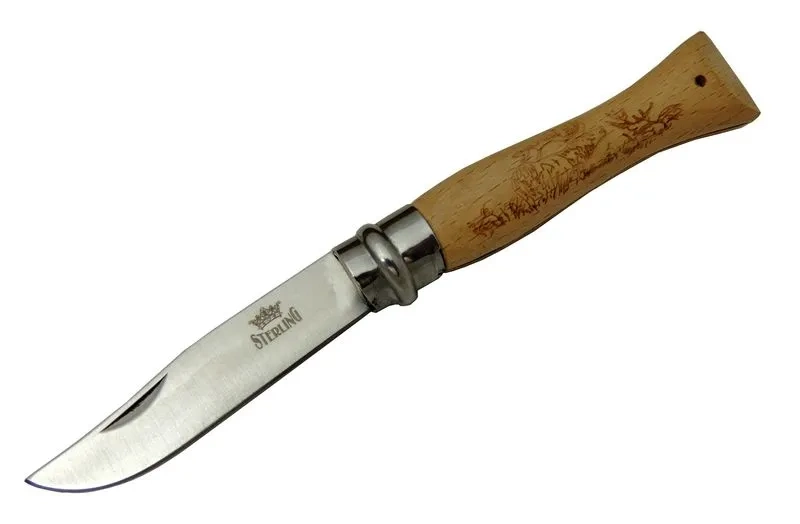 Sterling T0195 Bahçe Çakı 16 Cm - Ahşap Sap, Bilezikli, Kılıflı 1 Sterling T0195 Bahçe Çakı 16 Cm - Ahşap Sap, Bilezikli, Kılıflı