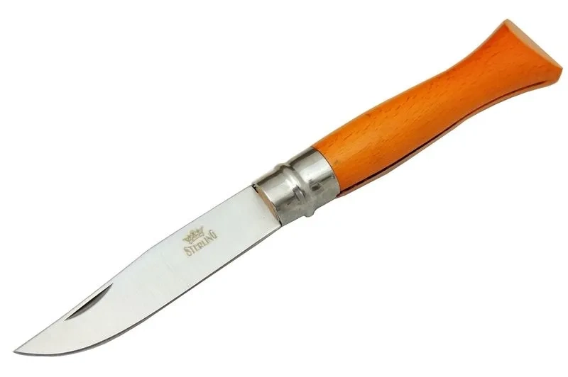 Sterling T0196 Bahçe Çakı 16 Cm - Ahşap Turuncu Sap, Bilezikli, Kılıflı 1 Sterling T0196 Bahçe Çakı 16 Cm - Ahşap Turuncu Sap, Bilezikli, Kılıflı