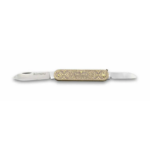 Sürbısa 61804 Pirinç İşlemeli Sürmene Çakısı 5,5 / 3,5 Cm - Çift Bıçaklı