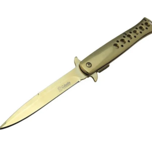 Tac-force 1111a T-lite Gold Kamp / Av Çakısı 23cm- Yarı Otomatik, Metal Sap, Kemerlikli