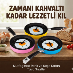 Tava Konseptli Duvar Saati