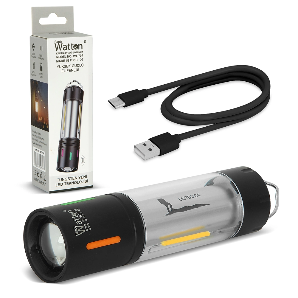 Tg Led Şarjlı Kamp Lambası Ortam Odak Aydınlatma Wt-736 2 Tg Led Şarjlı Kamp Lambası Ortam Odak Aydınlatma Wt-736 - Görsel 2