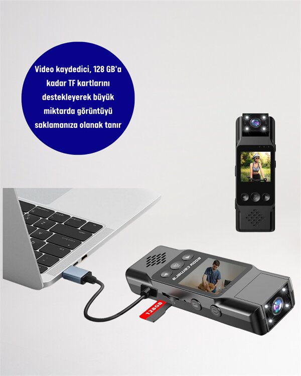 WiFi Destekli Mini Kamera – 180° Dönebilen Lens, 1080P Video, TFT Ekranlı 5 WiFi Destekli Mini Kamera – 180° Dönebilen Lens, 1080P Video, TFT Ekranlı - Görsel 5