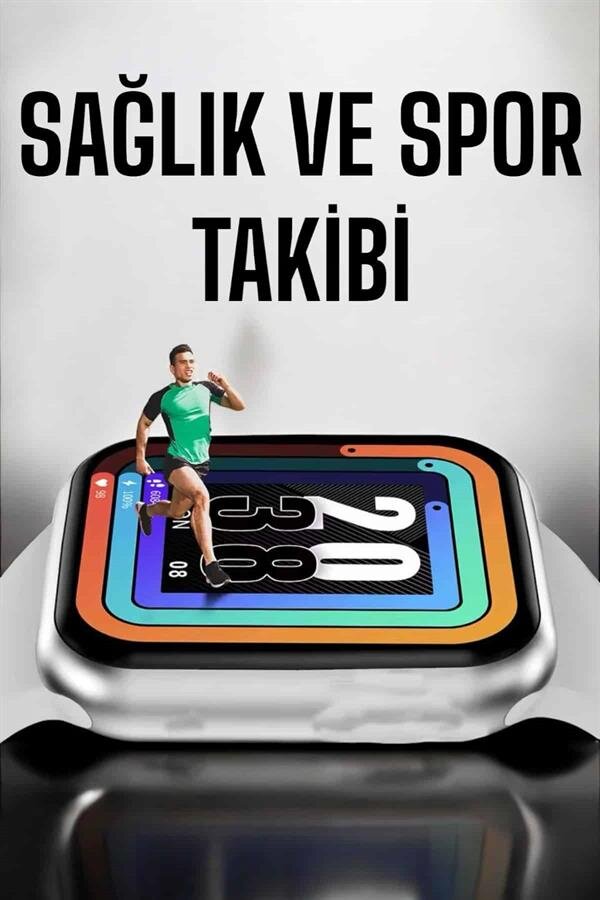 Akıllı Saat Amoled Ekran Yeni Nesil Bluetooth Bağlantılı 5 Akıllı Saat Amoled Ekran Yeni Nesil Bluetooth Bağlantılı - Görsel 5