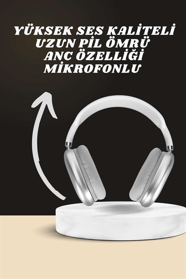 Kulak Üstü P9 Kablosuz Bluetooth Kulaklık ve 7 Kordonlu Akıllı Saat 1 Kulak Üstü P9 Kablosuz Bluetooth Kulaklık ve 7 Kordonlu Akıllı Saat