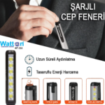 Type-c Girişli Miknatisli Şarjlı Cep Feneri Wt-333