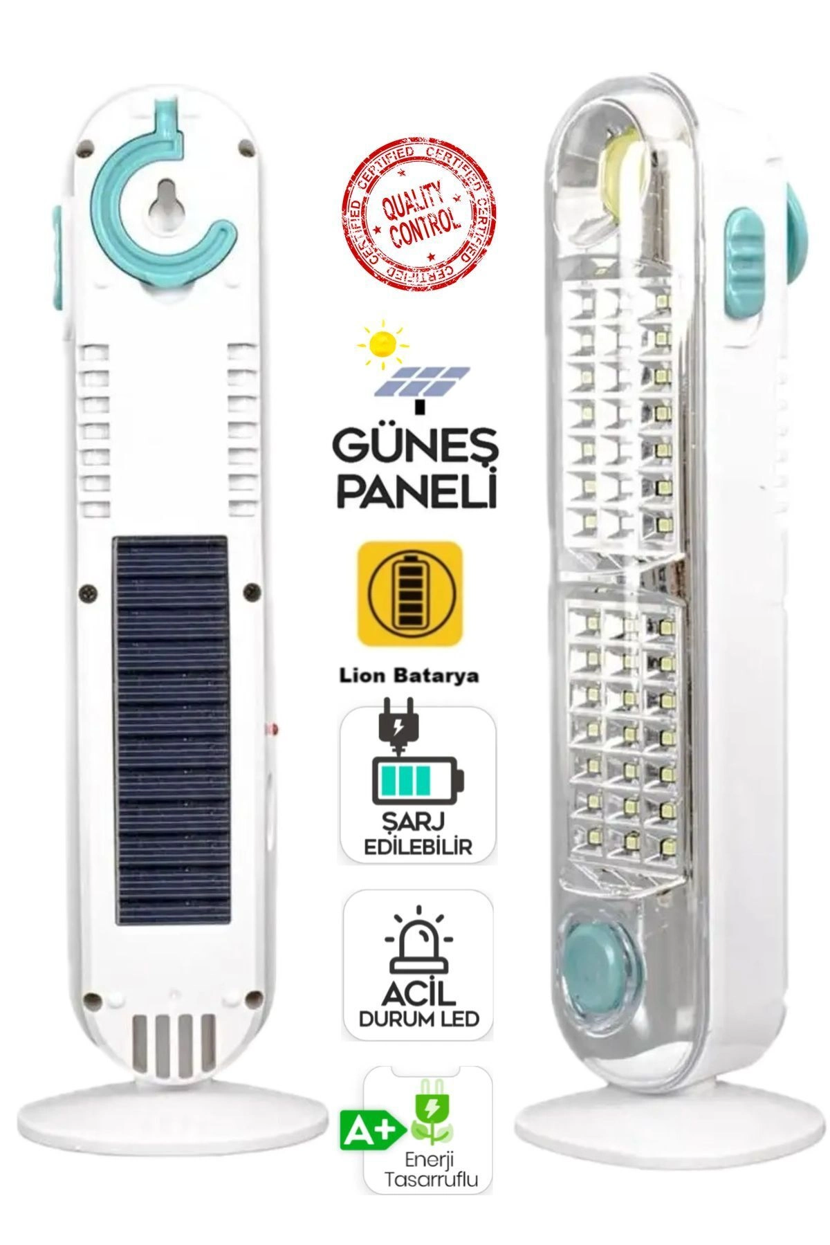 V-005 42 Ledli+fener Solar Güneş Panelli Ultra Güçlü Ledli Şarjlı Işıldak 1 V-005 42 Ledli+fener Solar Güneş Panelli Ultra Güçlü Ledli Şarjlı Işıldak