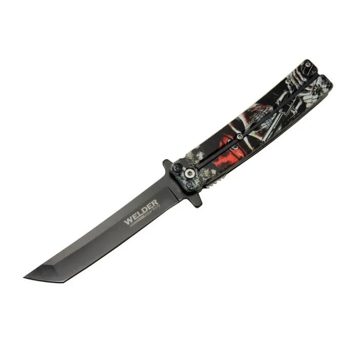 Welder Kelebek Çakı Tanto 22,5 Cm , Kemerlikli 1 Welder Kelebek Çakı Tanto 22,5 Cm , Kemerlikli