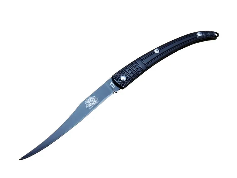 Y 122 Siyah Kılçık Outdoor Çakı 16cm - Manuel, İşlemeli Sap 1 Y 122 Siyah Kılçık Outdoor Çakı 16cm - Manuel, İşlemeli Sap