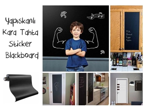 Yapışkanlı Kara Tahta-yazı Tahtası: Sticker Blackboard 1 Yapışkanlı Kara Tahta-yazı Tahtası: Sticker Blackboard