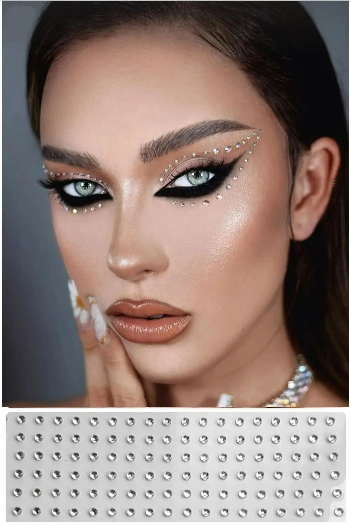 Yüz Taşı Kristal - Burun, Vücut Taşı, Tattoo Makyaj Taşı, Yapışkanlı, 12 Adet 5 Yüz Taşı Kristal - Burun, Vücut Taşı, Tattoo Makyaj Taşı, Yapışkanlı, 12 Adet - Görsel 5