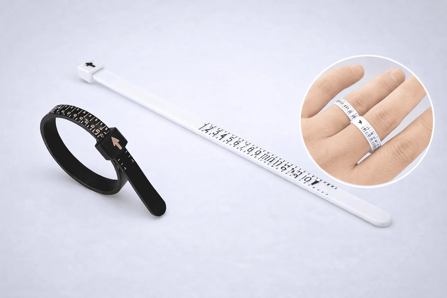 Yüzük Ölçüsü Alma Aleti Parmak Yüzük Ölçer Aparatı Ring Sizer Yüzük Ölçme Ölçü Seti - 2 adet 1 Yüzük Ölçüsü Alma Aleti Parmak Yüzük Ölçer Aparatı Ring Sizer Yüzük Ölçme Ölçü Seti - 2 adet
