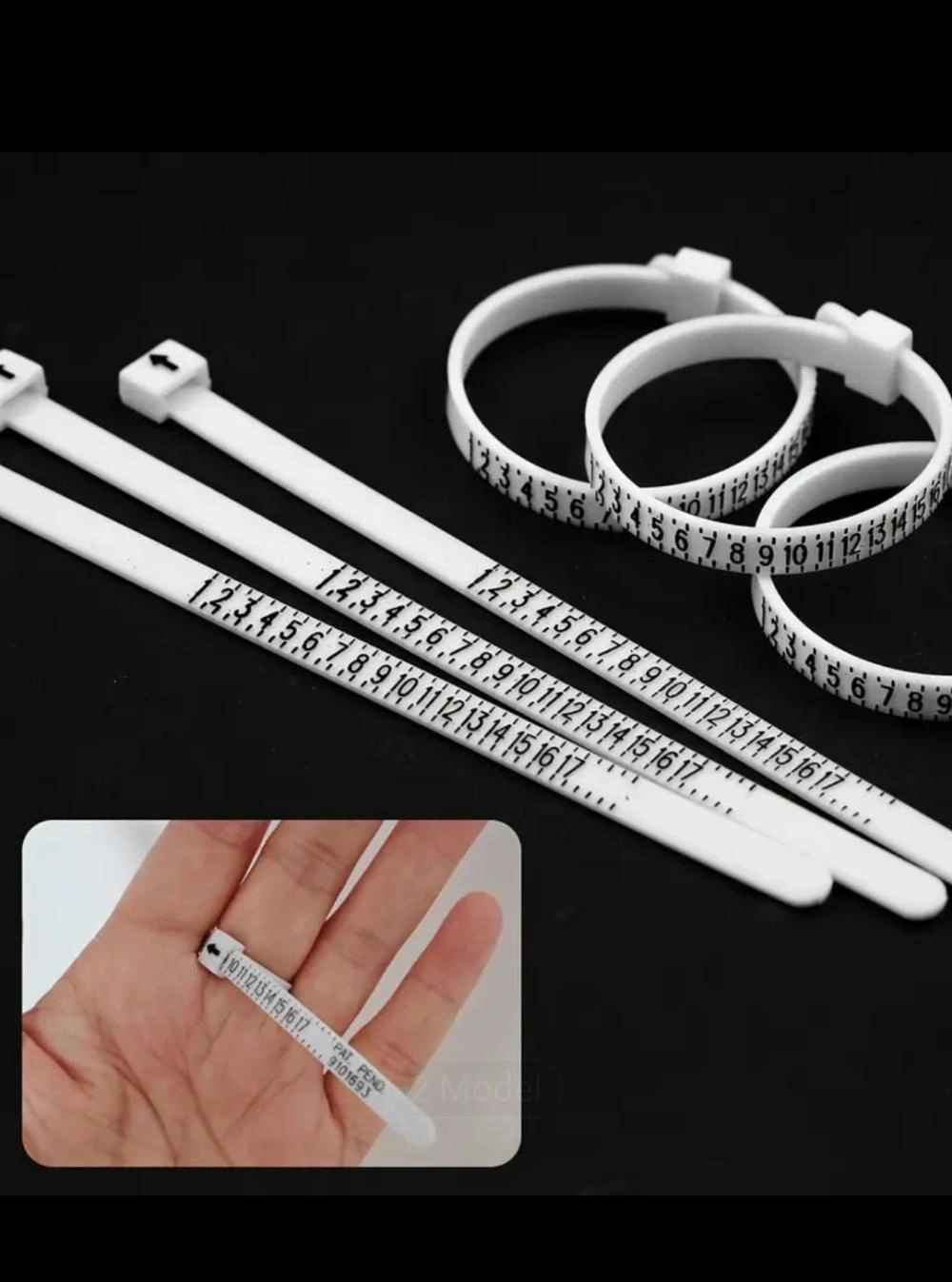 Yüzük Ölçüsü Alma Aleti Parmak Yüzük Ölçer Aparatı Ring Sizer Yüzük Ölçme Ölçü Seti - 2 adet 5 Yüzük Ölçüsü Alma Aleti Parmak Yüzük Ölçer Aparatı Ring Sizer Yüzük Ölçme Ölçü Seti - 2 adet - Görsel 5