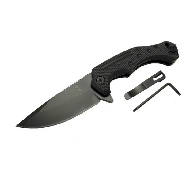 Zero Error 7-12 Black Çakı 22 Cm Manuel, Kemerlikli 1 Zero Error 7-12 Black Çakı 22 Cm Manuel, Kemerlikli
