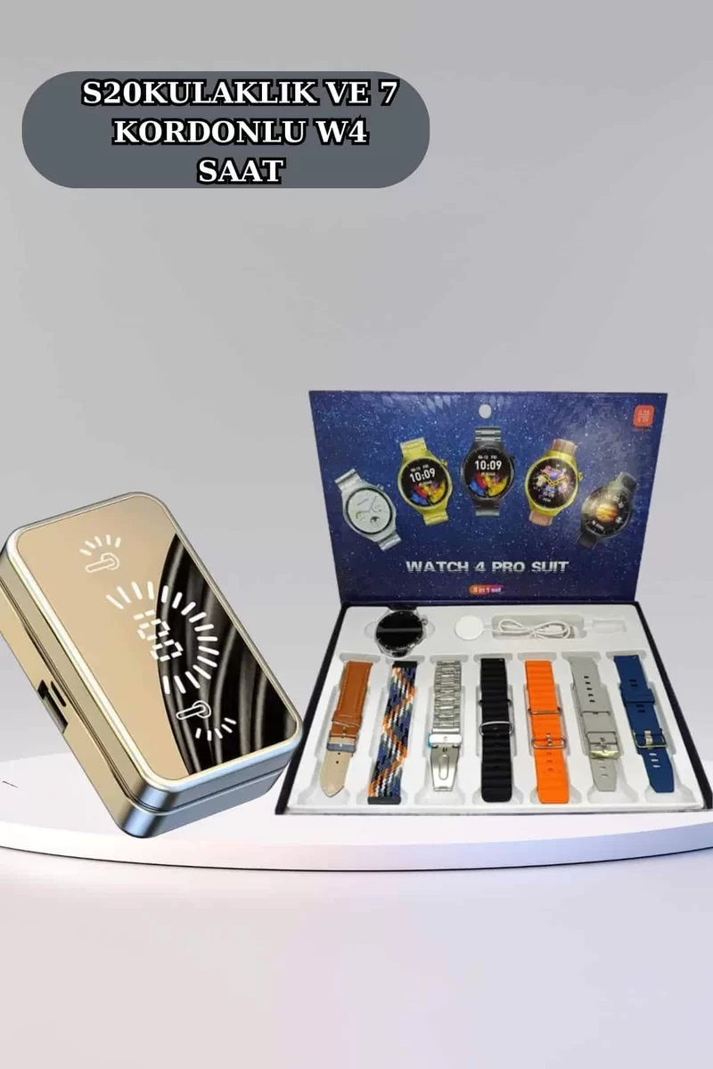 Powerbank Aynalı Bluetooth Kulaklık Ve Akıllı Saat Seti ANC Özelliği Dokunamatik 5 Powerbank Aynalı Bluetooth Kulaklık Ve Akıllı Saat Seti ANC Özelliği Dokunamatik - Görsel 5