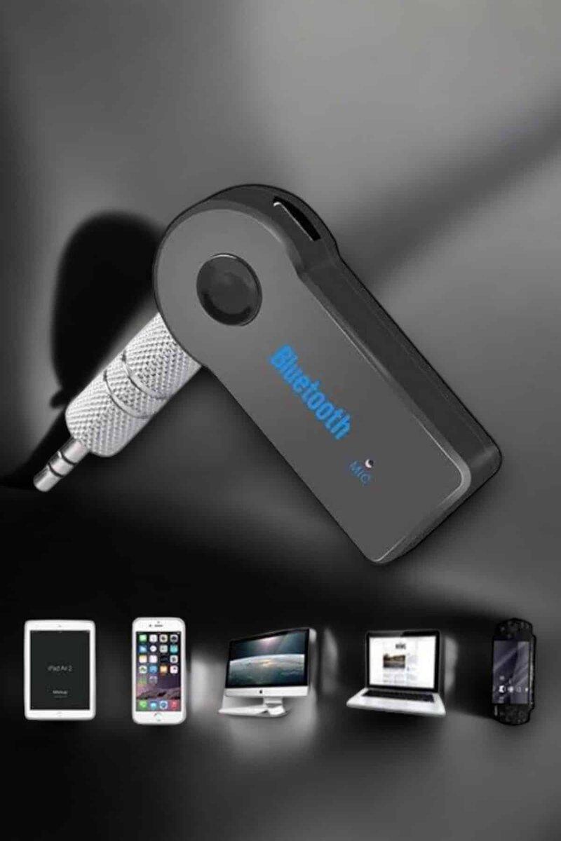 Kablosuz Bluetooth Aux Araç Kiti Siyah Hafıza Kartlı 5 Kablosuz Bluetooth Aux Araç Kiti Siyah Hafıza Kartlı - Görsel 5