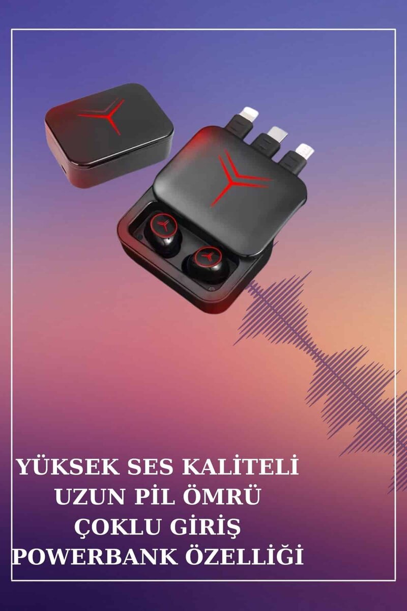 Powerbank Özellikli Bluetooth Kulaklık ve Nabız Ölçer Akıllı Saat Bileklik Hediyeli 5 Powerbank Özellikli Bluetooth Kulaklık ve Nabız Ölçer Akıllı Saat Bileklik Hediyeli - Görsel 5