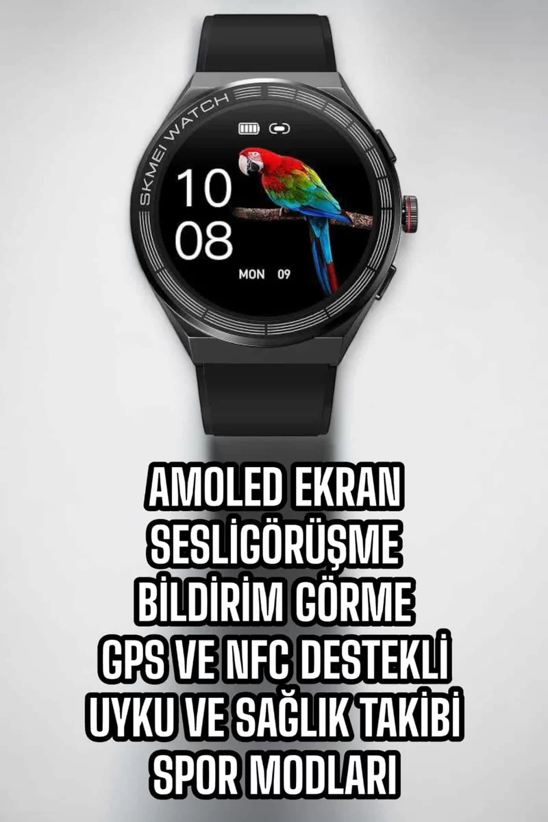 Akıllı Saat Dokunmatik Ekran Sesli Görüşme ve Bildirim Görme Sağlık Takibİ 5 Akıllı Saat Dokunmatik Ekran Sesli Görüşme ve Bildirim Görme Sağlık Takibİ - Görsel 5