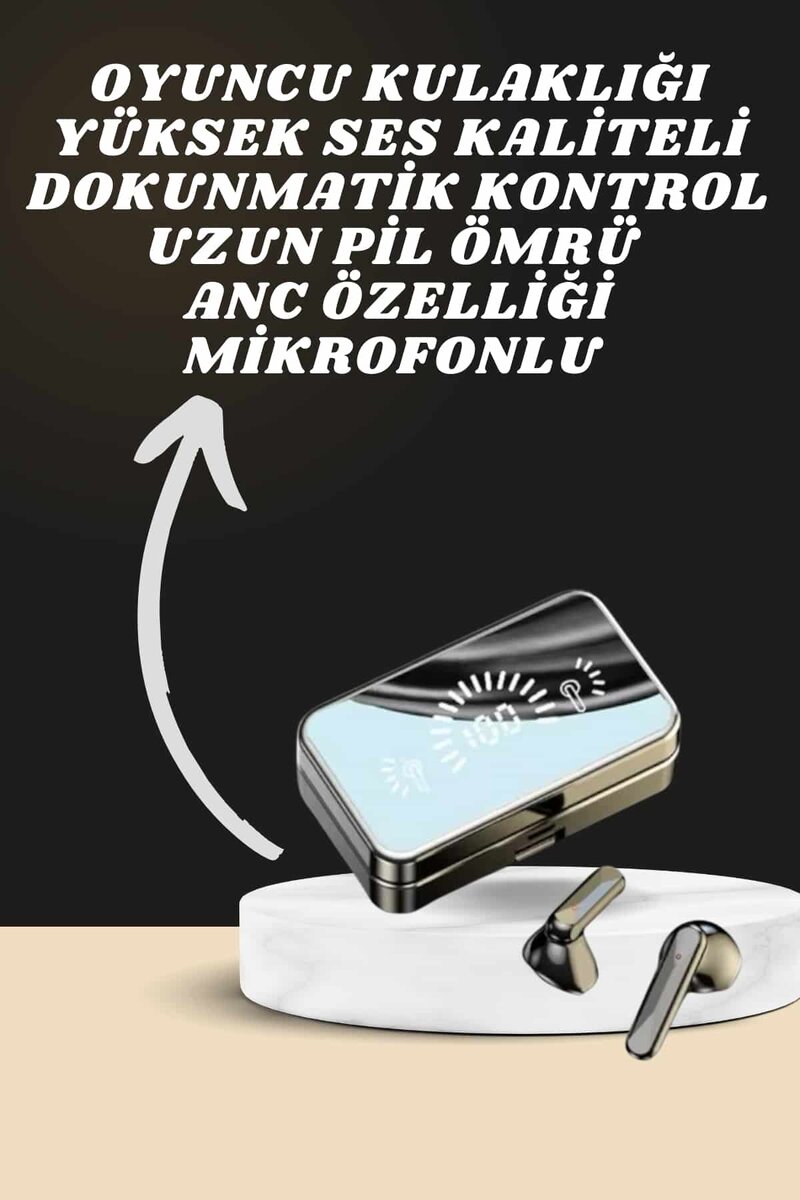 Aynalı Bluetooth Kulaklık ve 7 Kordonlu Akıllı Saat Dijital Göstergeli Uzun Pil Ömrü 2 Aynalı Bluetooth Kulaklık ve 7 Kordonlu Akıllı Saat Dijital Göstergeli Uzun Pil Ömrü - Görsel 2