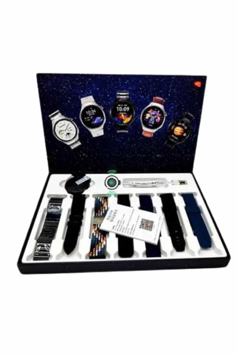 Unısex Yuvarlak Ekranlı 7 Kordonlu Akıllı Saat GPS Destekli Çoklu Kordon Seçeneği 5 Unısex Yuvarlak Ekranlı 7 Kordonlu Akıllı Saat GPS Destekli Çoklu Kordon Seçeneği - Görsel 5