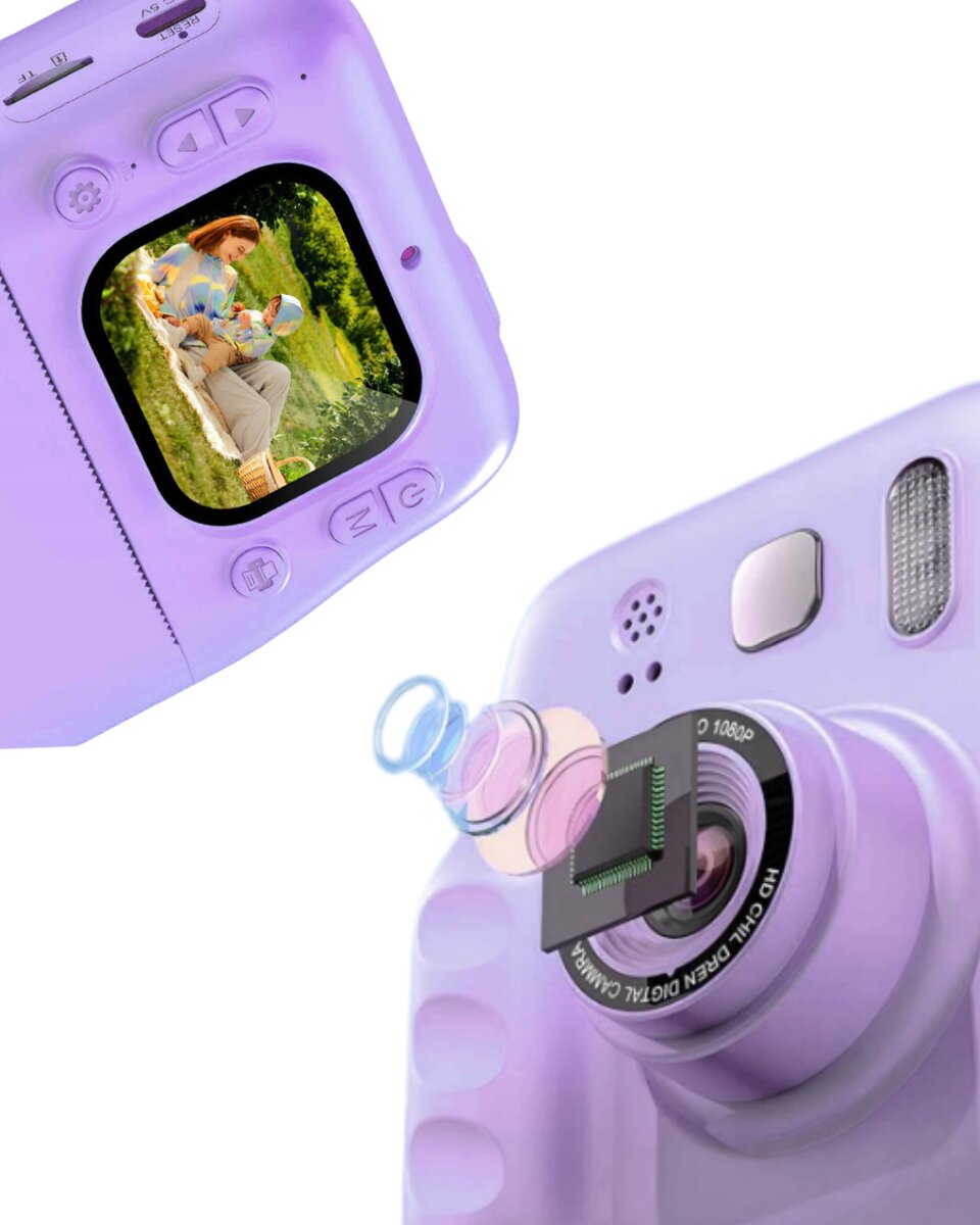 HD Ekranlı Çocuk Fotoğraf Makinesi Video Kayıt ve Baskı Kağıdı Kalem Hediyeli 5 HD Ekranlı Çocuk Fotoğraf Makinesi Video Kayıt ve Baskı Kağıdı Kalem Hediyeli - Görsel 5