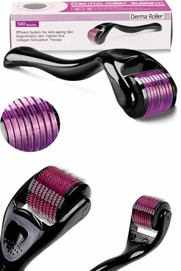 Derma Roller Titanyum Uçlu 540 İğneli 1 Mm Saç Sakal Çıkarma Ve Cilt Bakım Masaj Aleti 5 Derma Roller Titanyum Uçlu 540 İğneli 1 Mm Saç Sakal Çıkarma Ve Cilt Bakım Masaj Aleti - Görsel 5