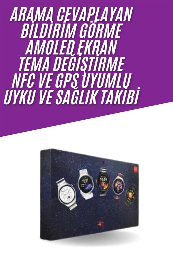 Unısex Yuvarlak Ekranlı 7 Kordonlu Akıllı Saat GPS Destekli Çoklu Kordon Seçeneği 1 Unısex Yuvarlak Ekranlı 7 Kordonlu Akıllı Saat GPS Destekli Çoklu Kordon Seçeneği