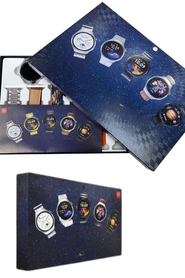 Akıllı Saat Çoklu Kordon Seçenekli Dokunmatik Ekran Nabız Sensörlü 4 Akıllı Saat Çoklu Kordon Seçenekli Dokunmatik Ekran Nabız Sensörlü - Görsel 4