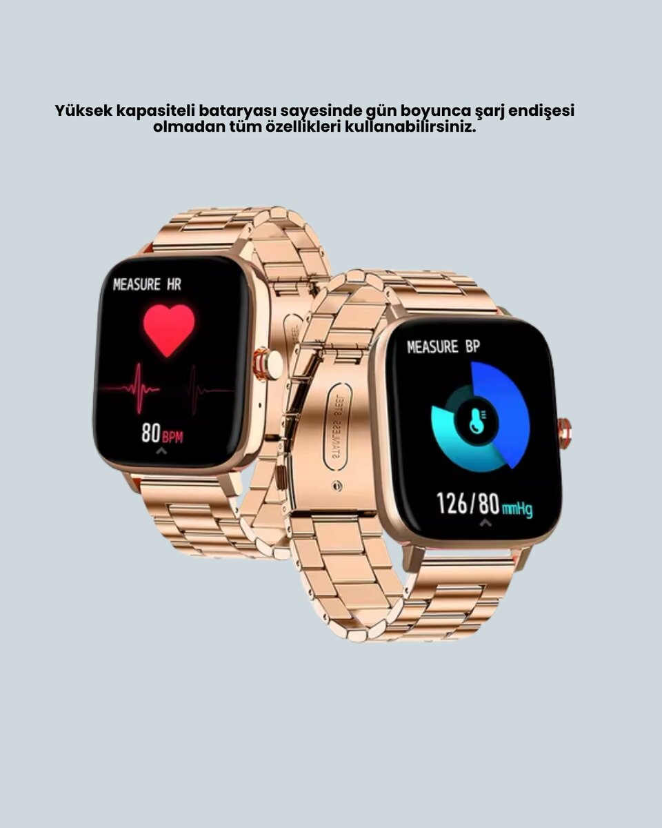 41 mm Kavisli Kasa Akıllı Saat IOS ve Android Uyumlu 5 41 mm Kavisli Kasa Akıllı Saat IOS ve Android Uyumlu - Görsel 5