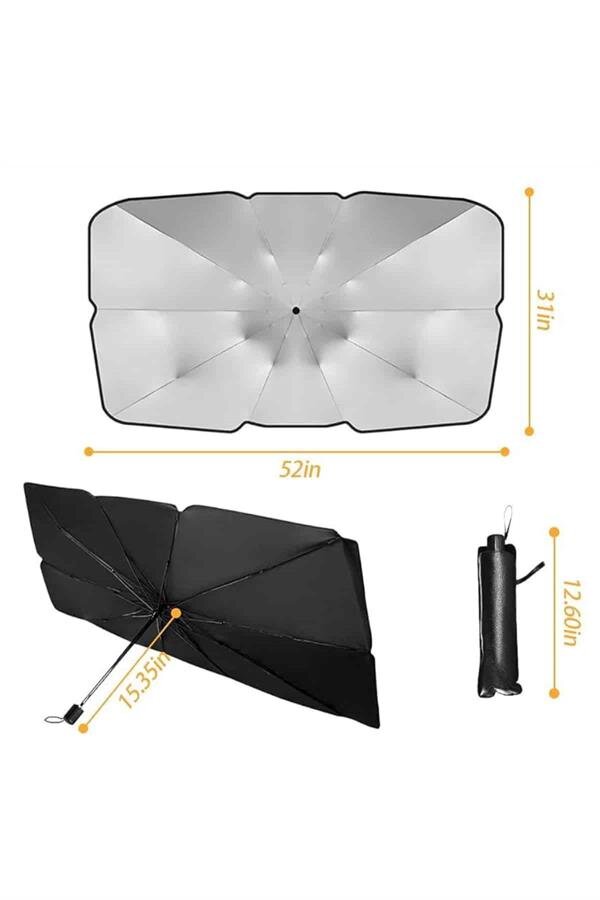 Yeni Nesil Tüm Araç Modellerine Uygun Oto Şemsiye Katlanabilir UV Işınlarına Karşı 5 Yeni Nesil Tüm Araç Modellerine Uygun Oto Şemsiye Katlanabilir UV Işınlarına Karşı - Görsel 5