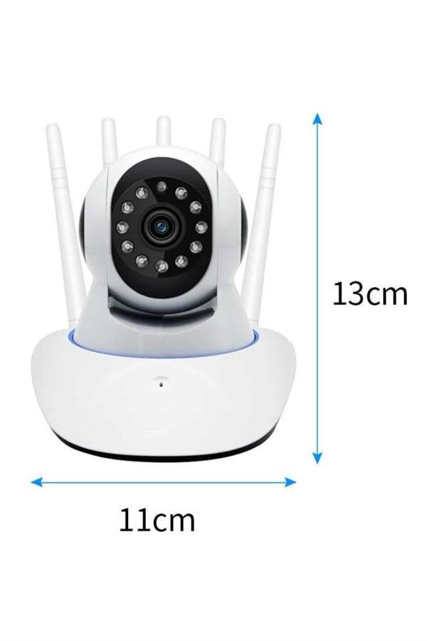 LED Aydınlatmalı 5 Antenli Motorlu 1080P Wifi Kamera Sensörlü 5 LED Aydınlatmalı 5 Antenli Motorlu 1080P Wifi Kamera Sensörlü - Görsel 5
