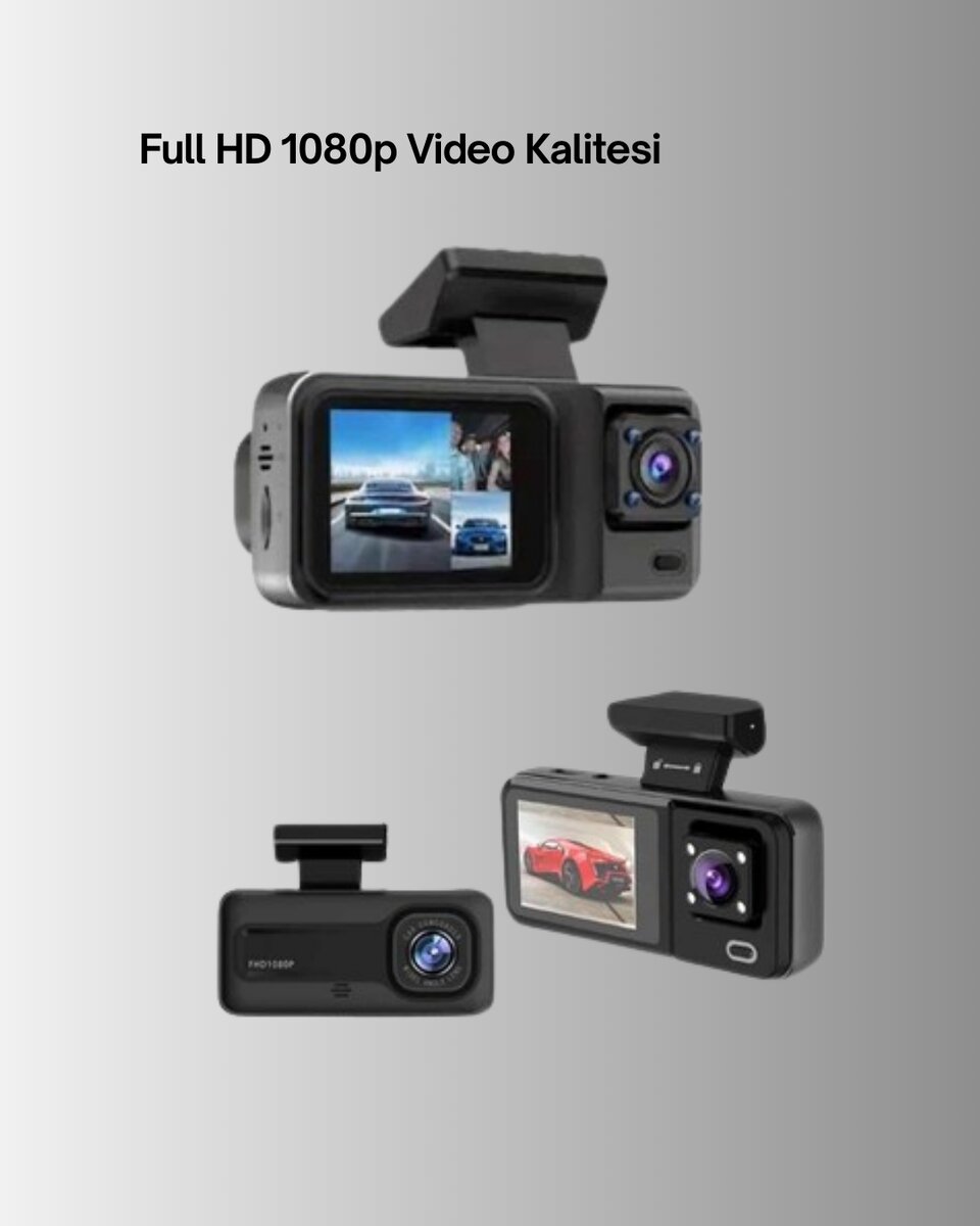 3 Kameralı Araç İçi Kayıt Cihazı 1080P Full HD Gece Görüşlü ve Wi-Fi Bağlantılı 5 3 Kameralı Araç İçi Kayıt Cihazı 1080P Full HD Gece Görüşlü ve Wi-Fi Bağlantılı - Görsel 5