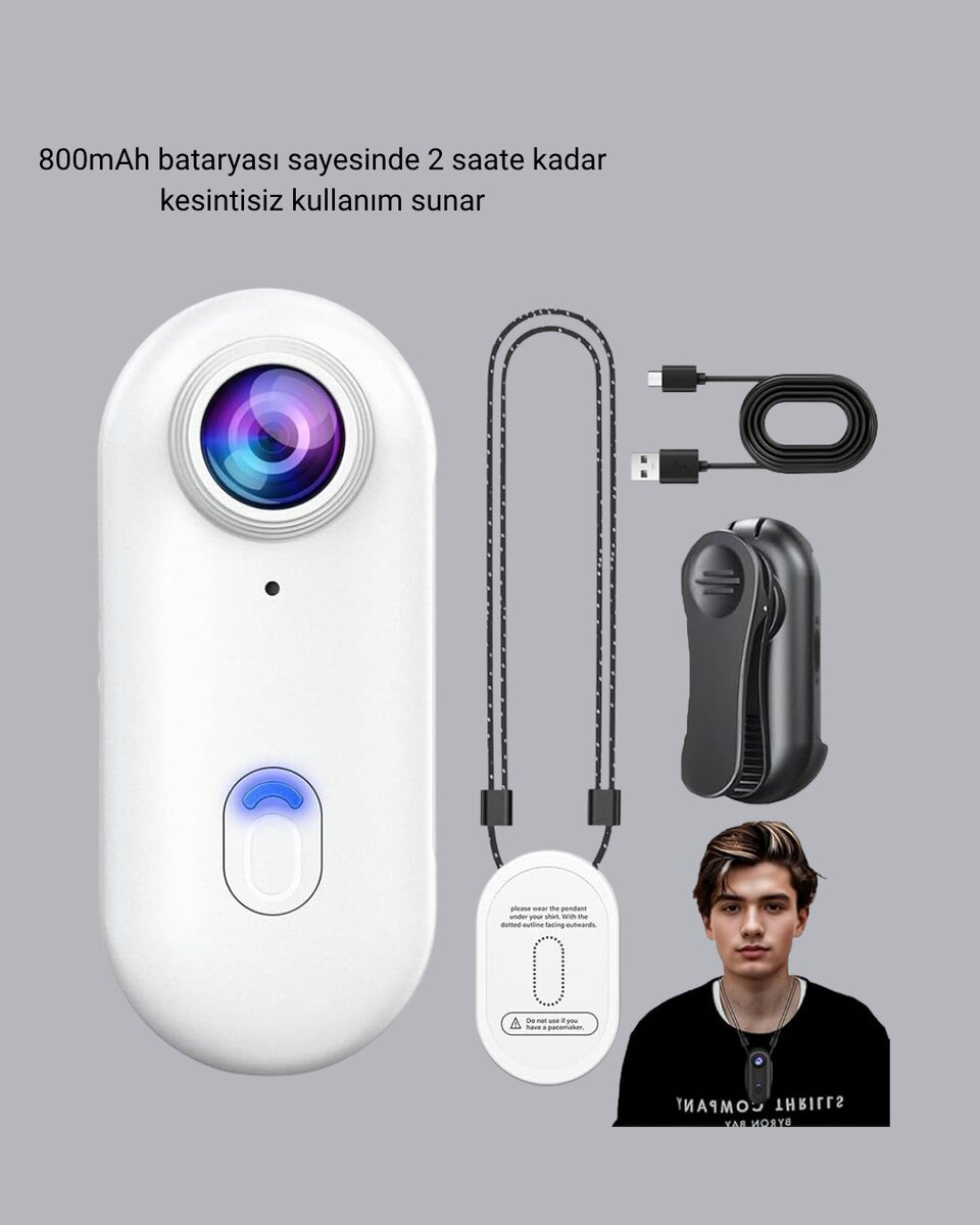 1080P Suya Dayanıklı Aksiyon Spor Kamerası 120° Geniş Açı ve WiFi Destekli 2 1080P Suya Dayanıklı Aksiyon Spor Kamerası 120° Geniş Açı ve WiFi Destekli - Görsel 2
