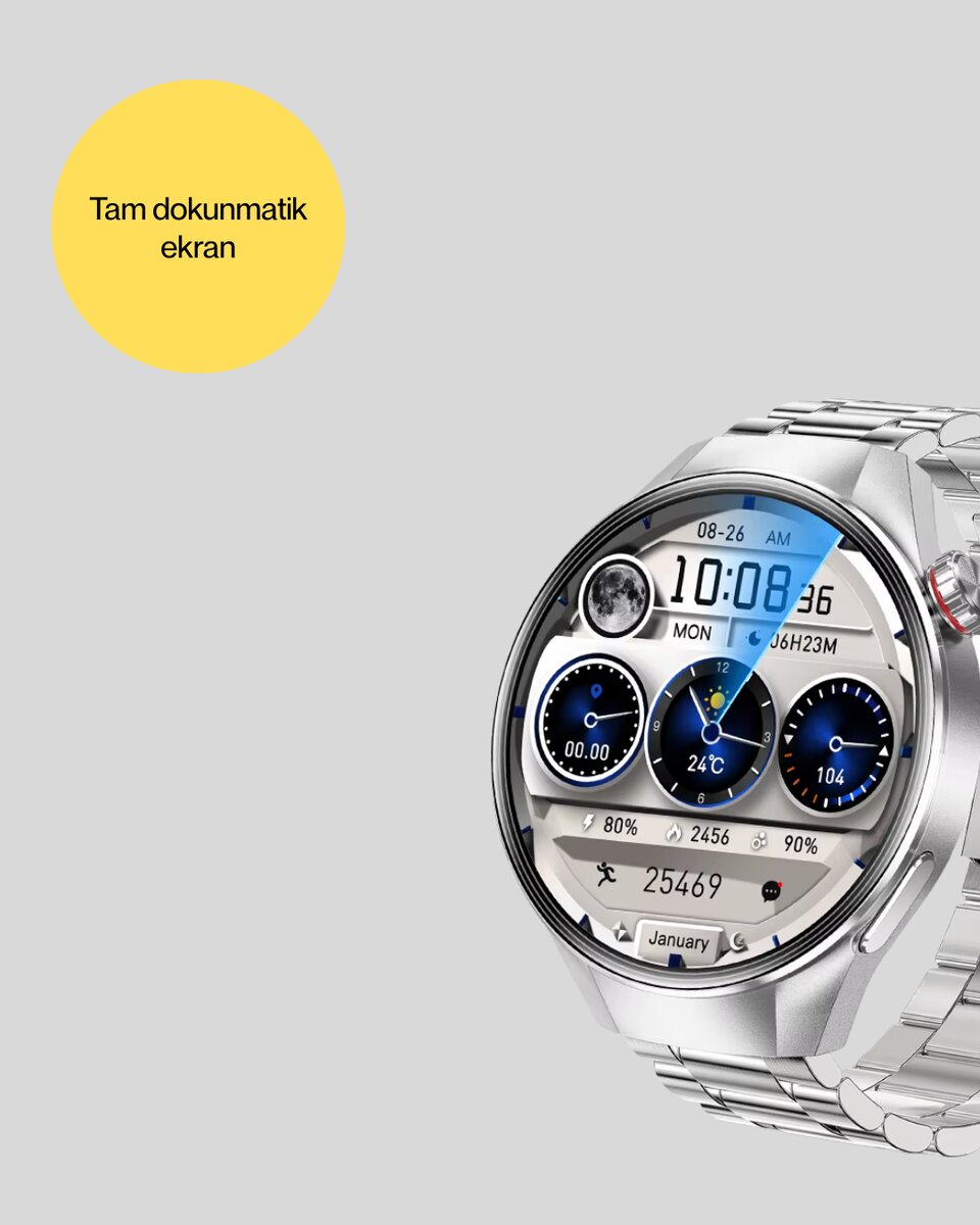Akıllı Saat Bluetooth Görüşme Destekli – Spor, Sağlık ve Bildirim Özellikli 5 Akıllı Saat Bluetooth Görüşme Destekli – Spor, Sağlık ve Bildirim Özellikli - Görsel 5